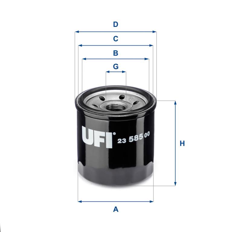 Filtre à huile UFI Filters ref. 23.585.00