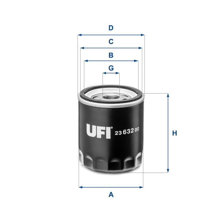 Filtre à huile UFI Filters ref. 23.632.00