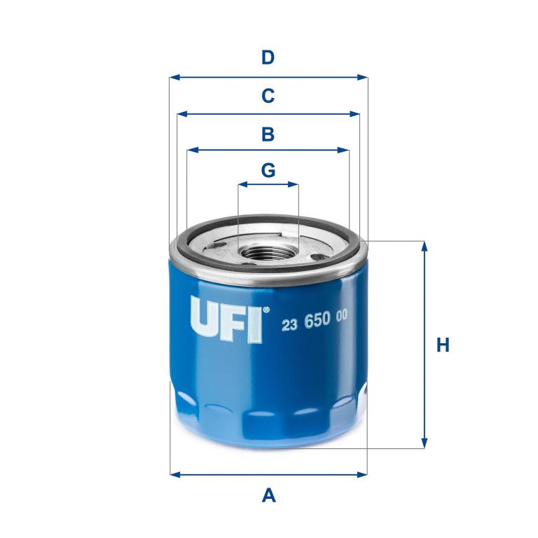 Filtro de óleo UFI Filters ref. 23.650.00