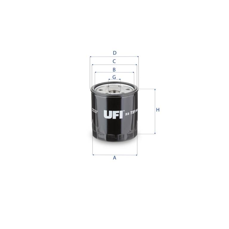 Filtre à huile UFI Filters ref. 23.721.00