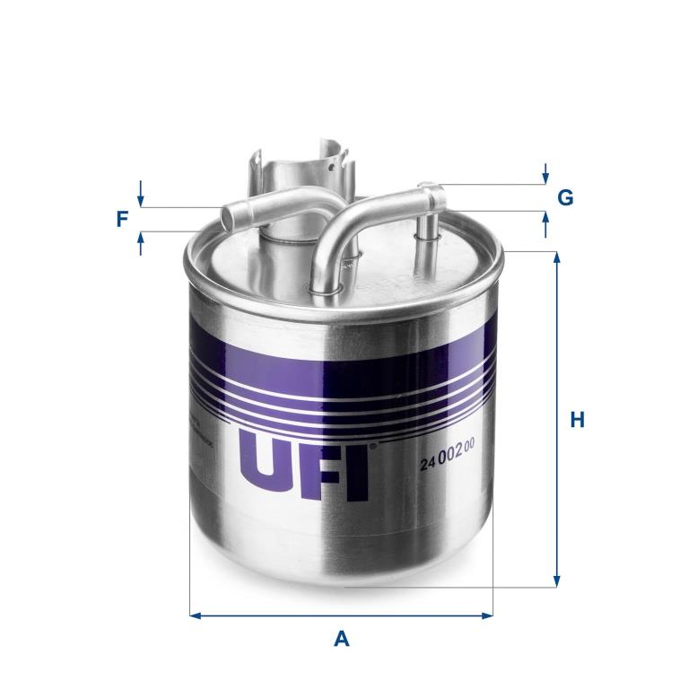 Filtre à carburant (Filtre à gasoil) UFI Filters 24.002.00