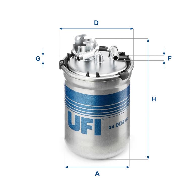 Filtre à carburant (Filtre à gasoil) UFI Filters ref. 24.004.00