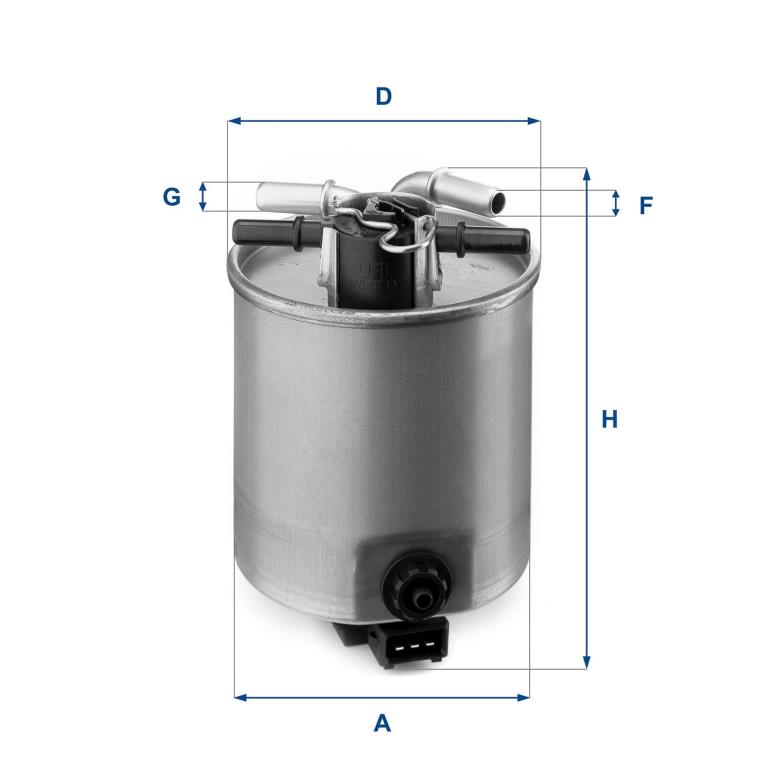 Filtre à carburant (Filtre à gasoil) UFI Filters ref. 24.025.01