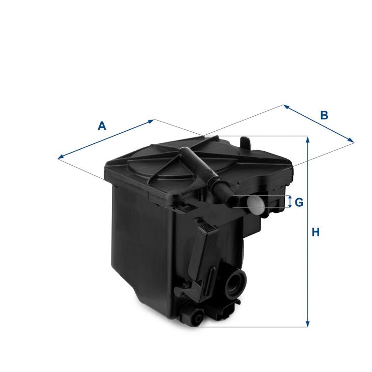 Filtre à carburant (Filtre à gasoil) UFI Filters ref. 24.027.00