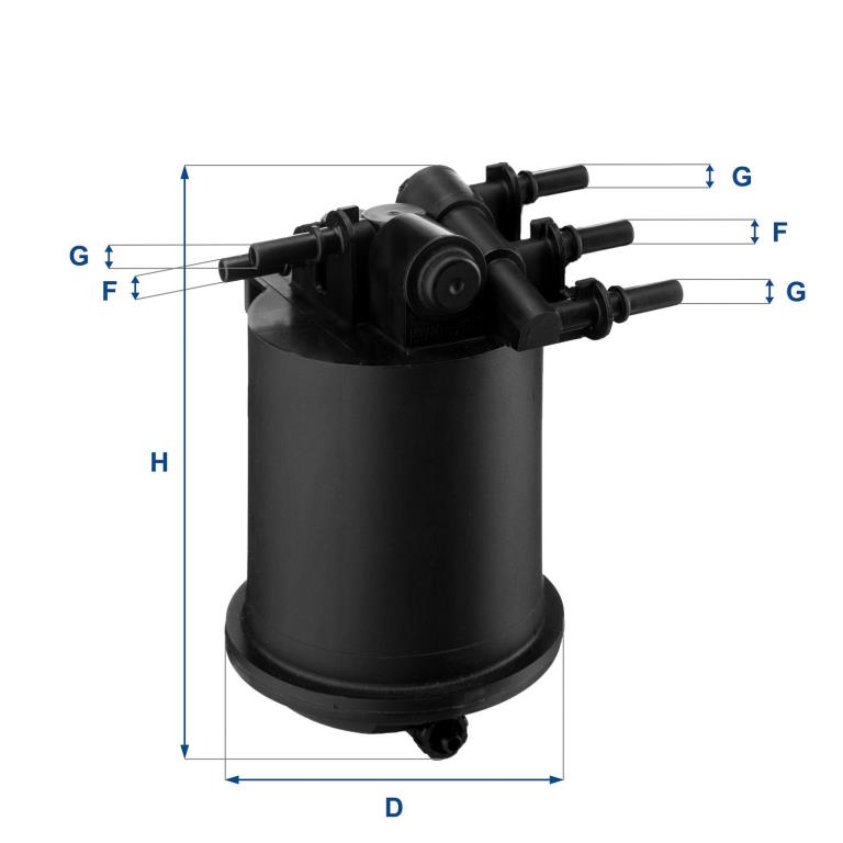 Filtre à carburant (Filtre à gasoil) UFI Filters ref. 24.086.00