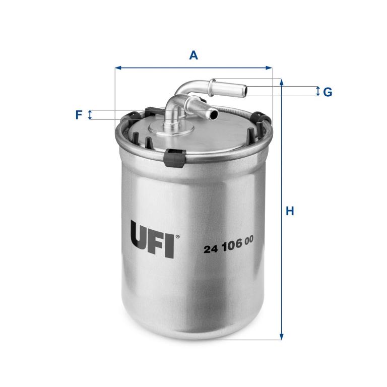 Filtre à carburant (Filtre à gasoil) UFI Filters ref. 24.106.00