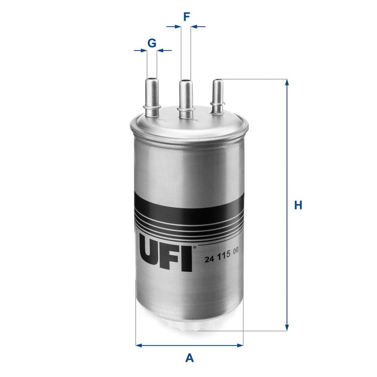 Filtre à carburant (Filtre à gasoil) UFI Filters ref. 24.115.00