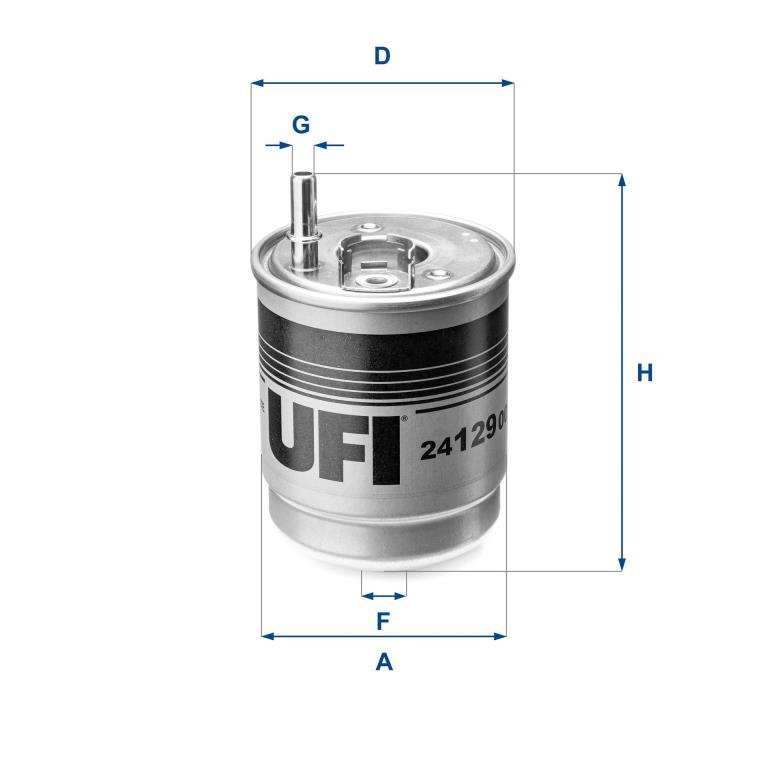 Filtre à carburant (Filtre à gasoil) UFI Filters 24.129.00