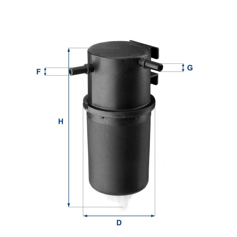 Filtre à carburant (Filtre à gasoil) UFI Filters 24.145.00