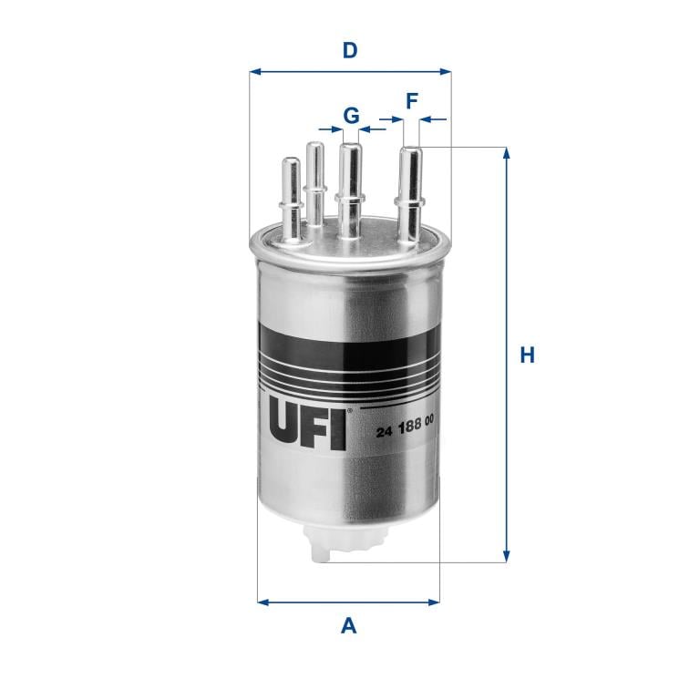 Filtre à carburant (Filtre à gasoil) UFI Filters ref. 24.188.00