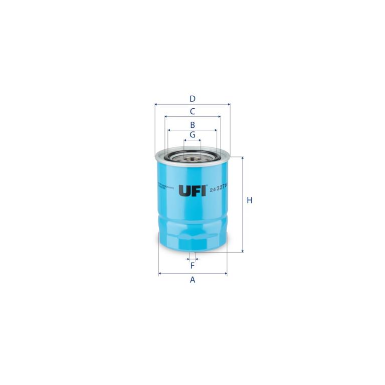 Filtre à carburant (Filtre à gasoil) UFI Filters ref. 24.327.00