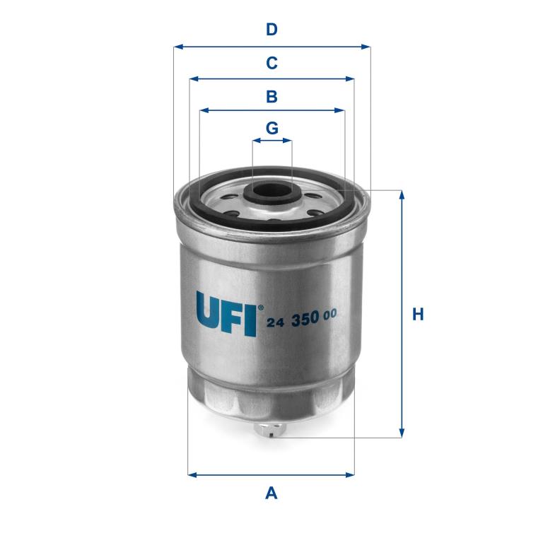 Filtro combustible UFI Filters ref. 24.350.00