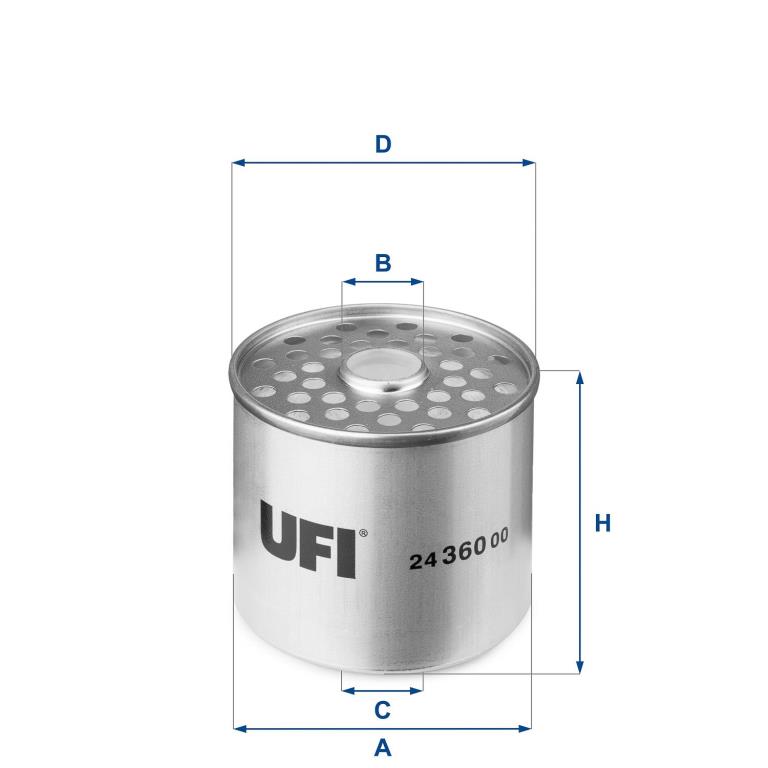 Filtre à carburant (Filtre à gasoil) UFI Filters ref. 24.360.00