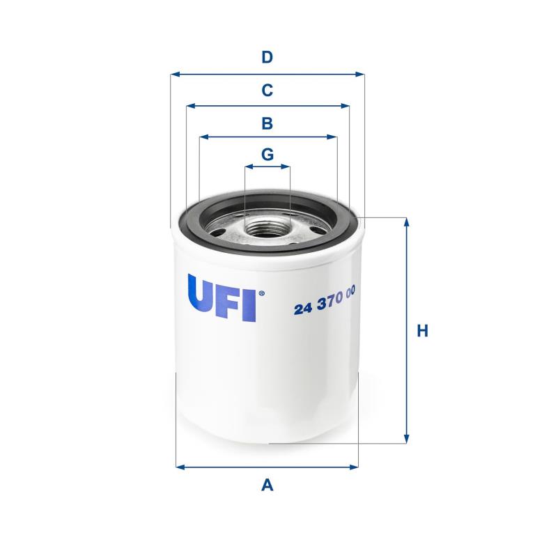 Filtre à carburant (Filtre à gasoil) UFI Filters ref. 24.370.00