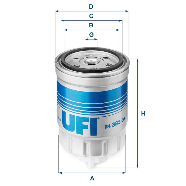 Filtro de combustível UFI Filters ref. 24.383.00
