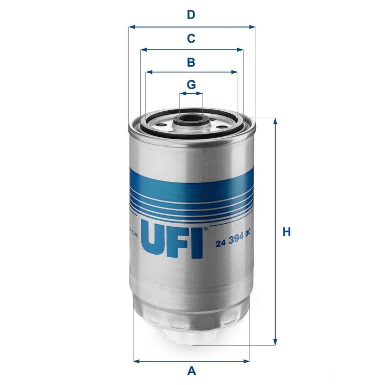 Filtre à carburant (Filtre à gasoil) UFI Filters ref. 24.394.00