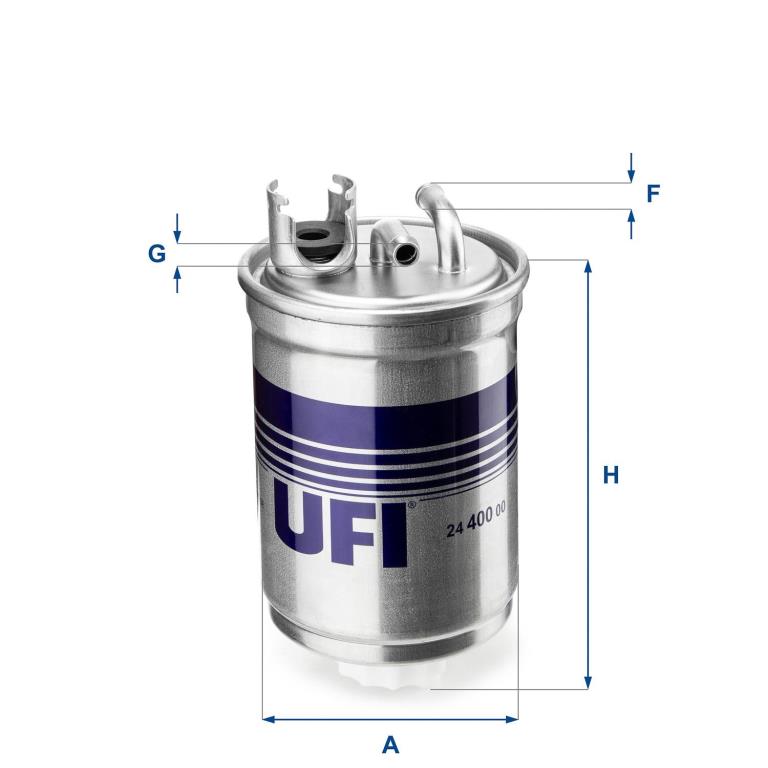 Filtre à carburant (Filtre à gasoil) UFI Filters 24.400.00