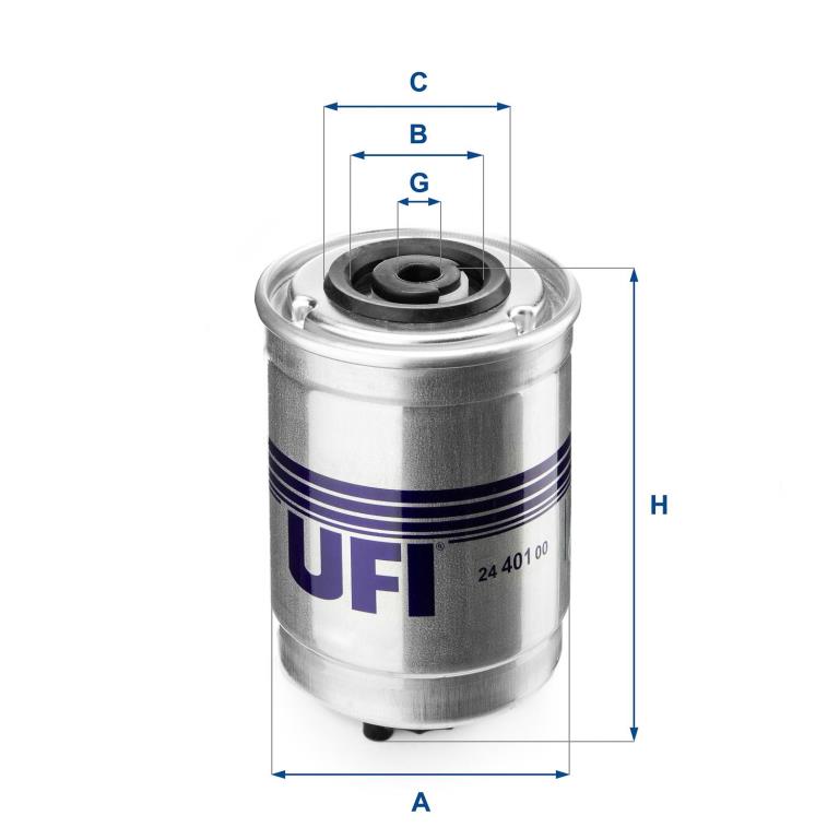 Filtro de combustível UFI Filters 24.401.00