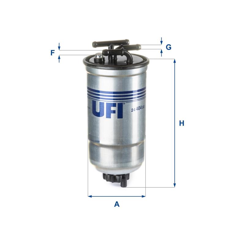 Filtre à carburant (Filtre à gasoil) UFI Filters 24.404.00