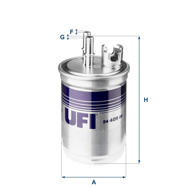 Filtre à carburant (Filtre à gasoil) UFI Filters 24.409.00