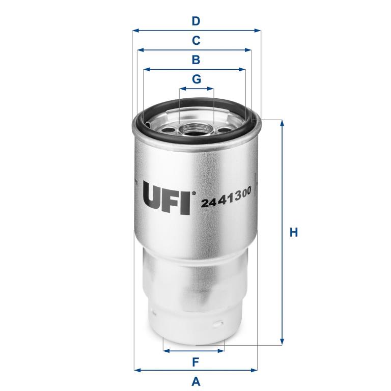 Filtre à carburant (Filtre à gasoil) UFI Filters ref. 24.413.00