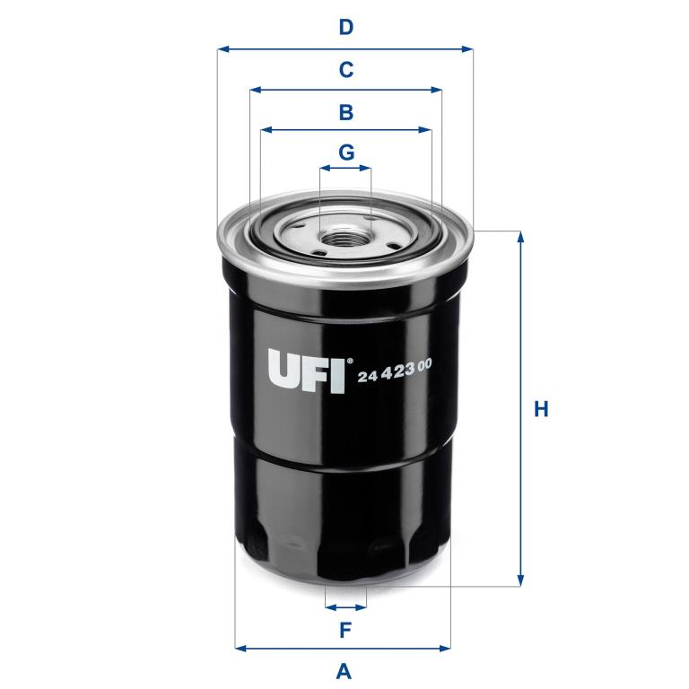 Filtre à carburant (Filtre à gasoil) UFI Filters ref. 24.423.00