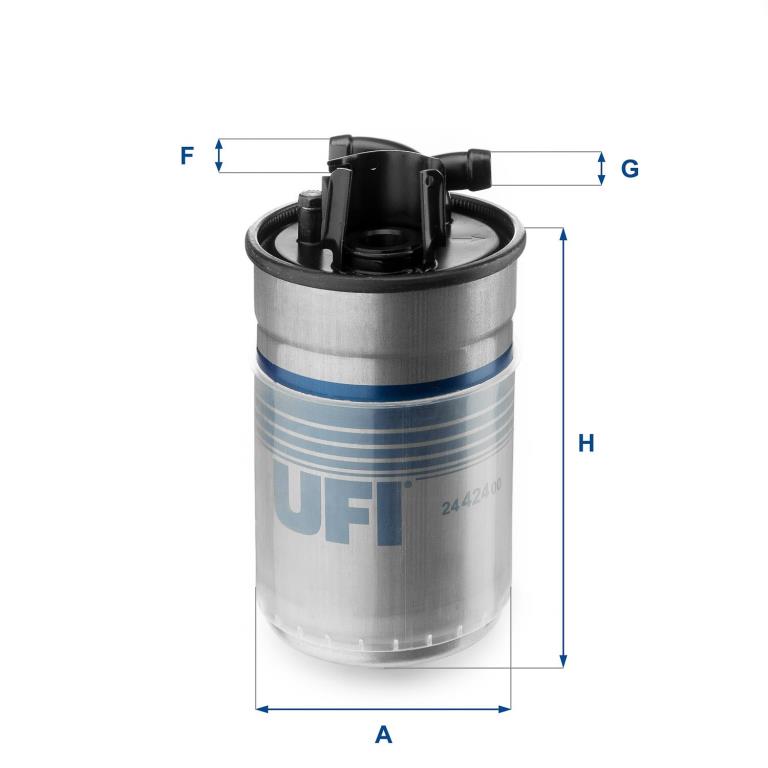 Filtre à carburant (Filtre à gasoil) UFI Filters 24.424.00