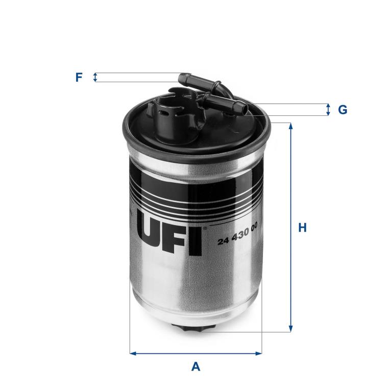 Filtre à carburant (Filtre à gasoil) UFI Filters ref. 24.430.00
