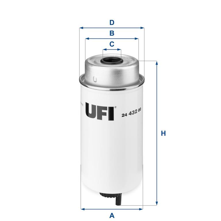 Filtro de combustível UFI Filters 24.432.00