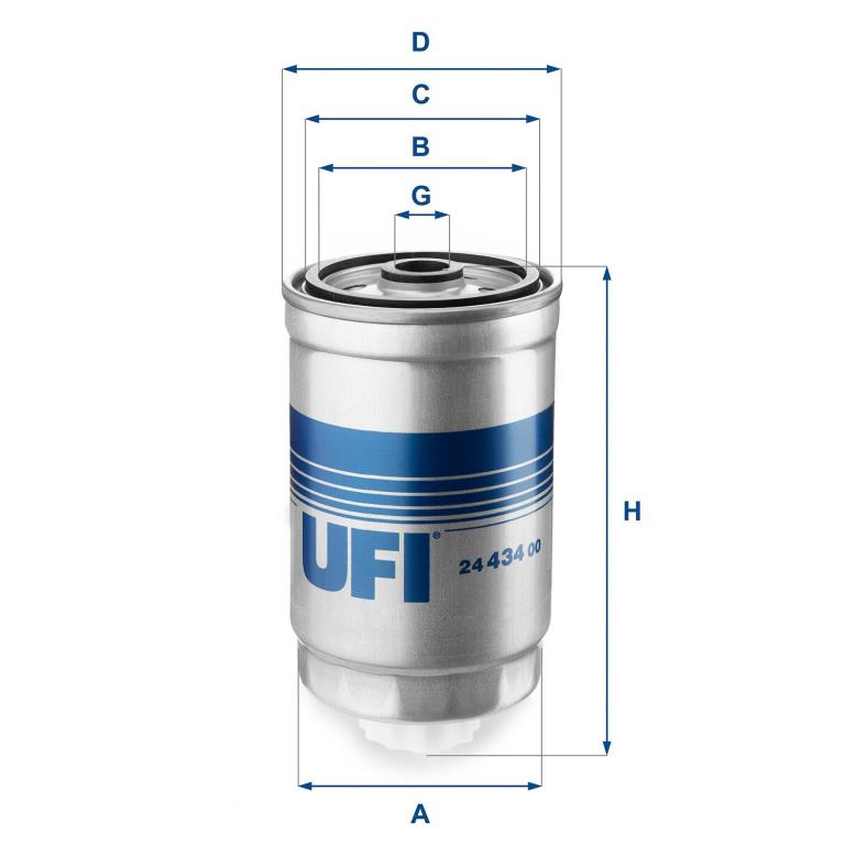 Filtre à carburant (Filtre à gasoil) UFI Filters ref. 24.434.00