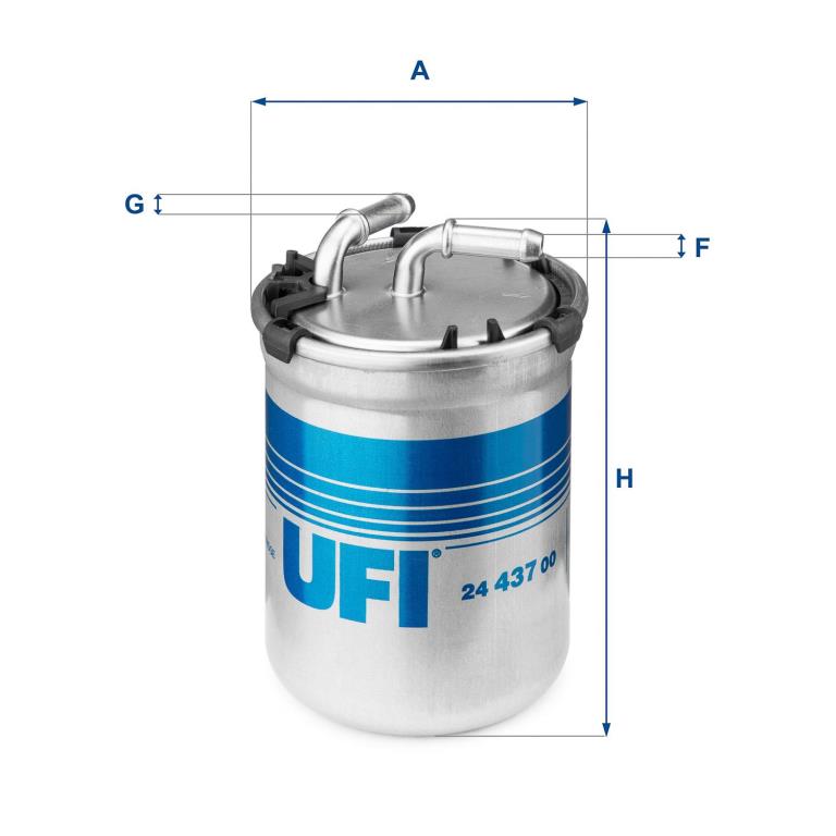 Filtre à carburant (Filtre à gasoil) UFI Filters ref. 24.437.00