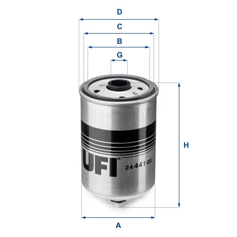 Filtre à carburant (Filtre à gasoil) UFI Filters 24.441.00