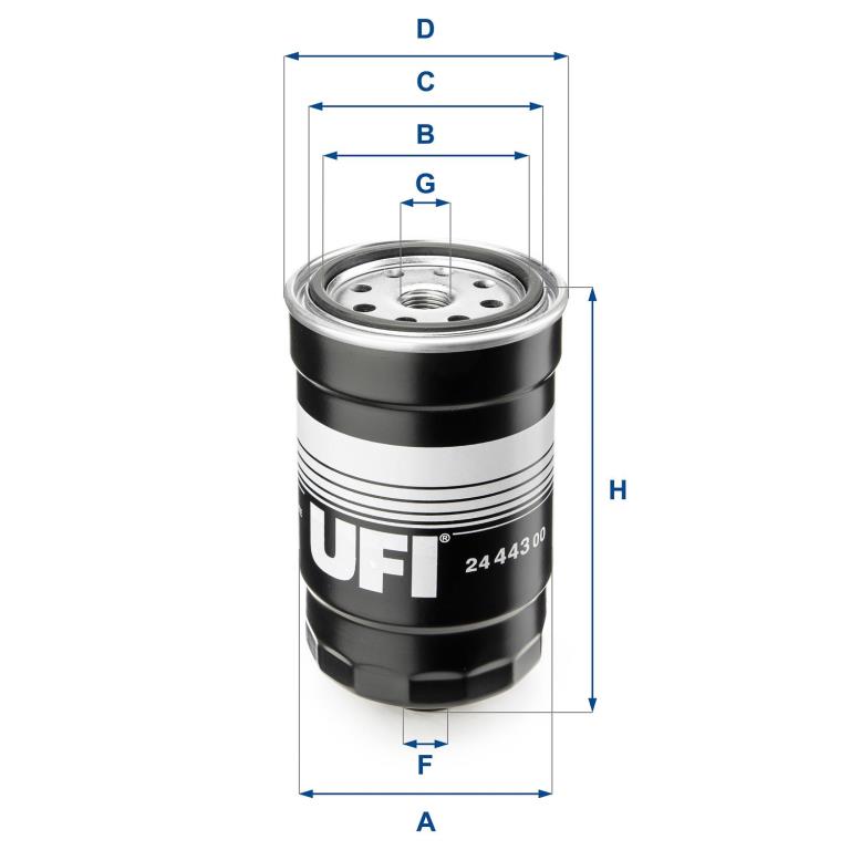 Filtre à carburant (Filtre à gasoil) UFI Filters ref. 24.443.00