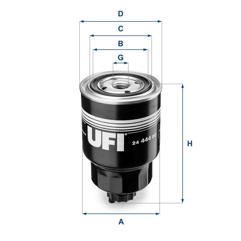 Filtro combustible UFI Filters ref. 24.444.00