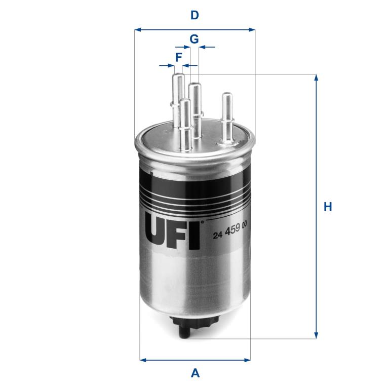 Filtre à carburant (Filtre à gasoil) UFI Filters ref. 24.459.00