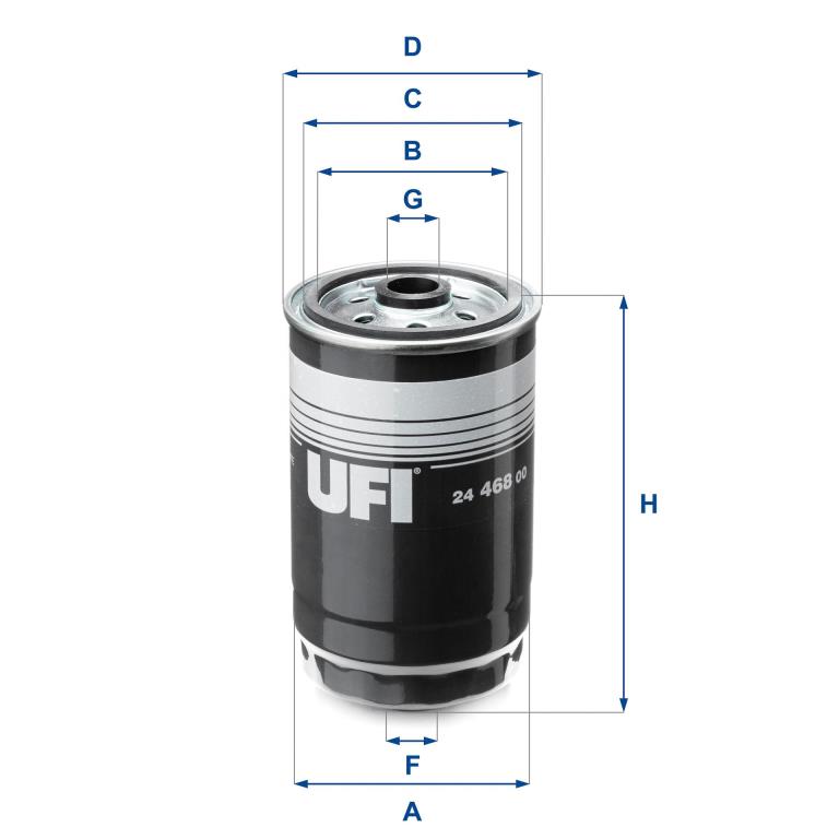 Filtre à carburant (Filtre à gasoil) UFI Filters ref. 24.468.00