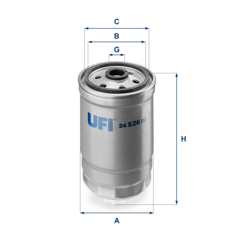 Filtre à carburant (Filtre à gasoil) UFI Filters 24.526.00
