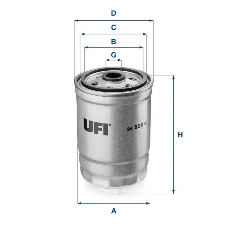 Filtre à carburant (Filtre à gasoil) UFI Filters 24.528.01