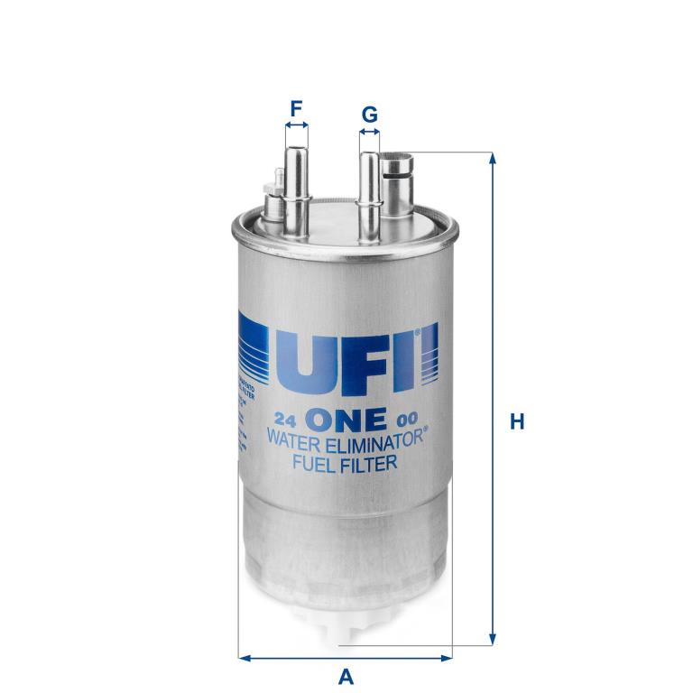 Filtre à carburant (Filtre à gasoil) UFI Filters ref. 24.ONE.00