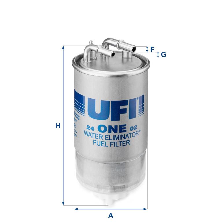 Filtre à carburant (Filtre à gasoil) UFI Filters 24.ONE.02