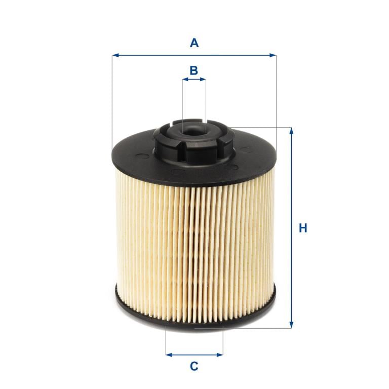 Filtre à carburant (Filtre à gasoil) UFI Filters ref. 26.017.00