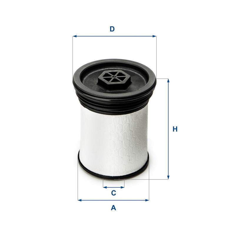 Filtre à carburant (Filtre à gasoil) UFI Filters ref. 26.019.01