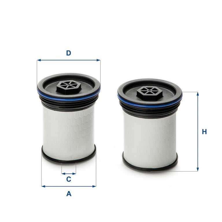 Filtre à carburant (Filtre à gasoil) UFI Filters ref. 26.047.00