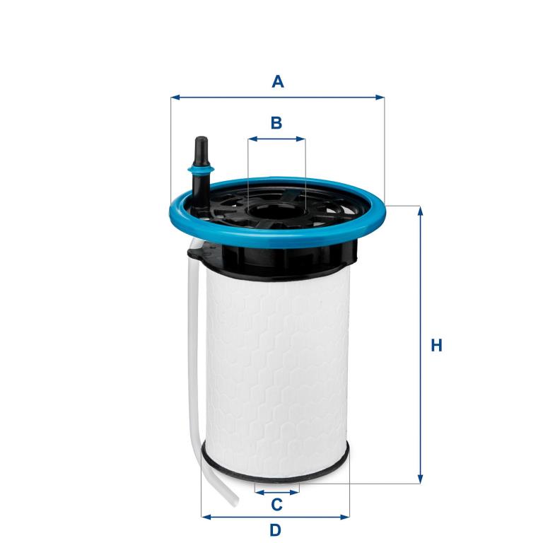 Filtre à carburant (Filtre à gasoil) UFI Filters ref. 26.052.00