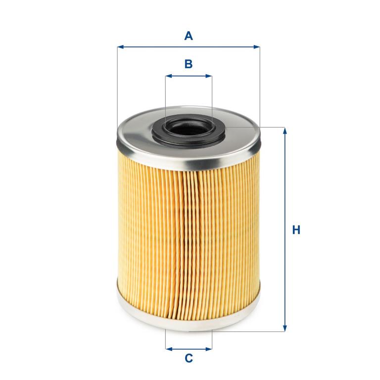 Filtre à carburant (Filtre à gasoil) UFI Filters 26.687.00