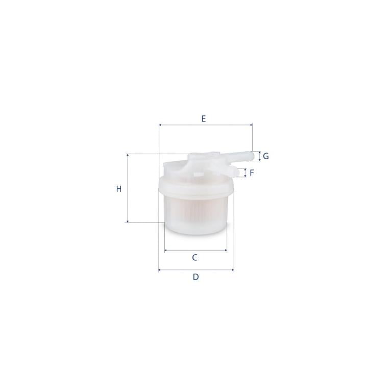 Filtre à carburant (Filtre à gasoil) UFI Filters ref. 31.007.00