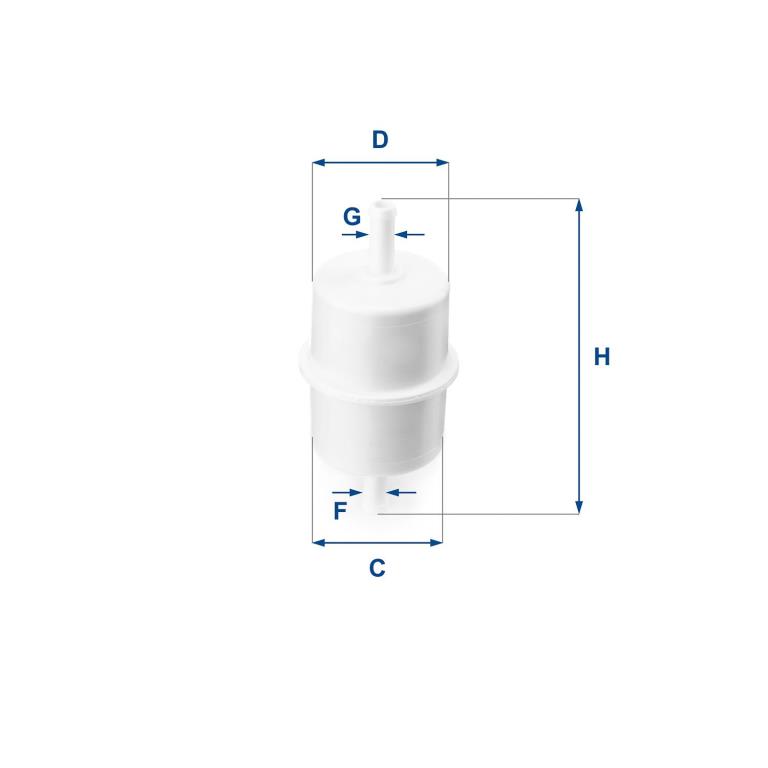 Filtre à carburant (Filtre à gasoil) UFI Filters ref. 31.010.00