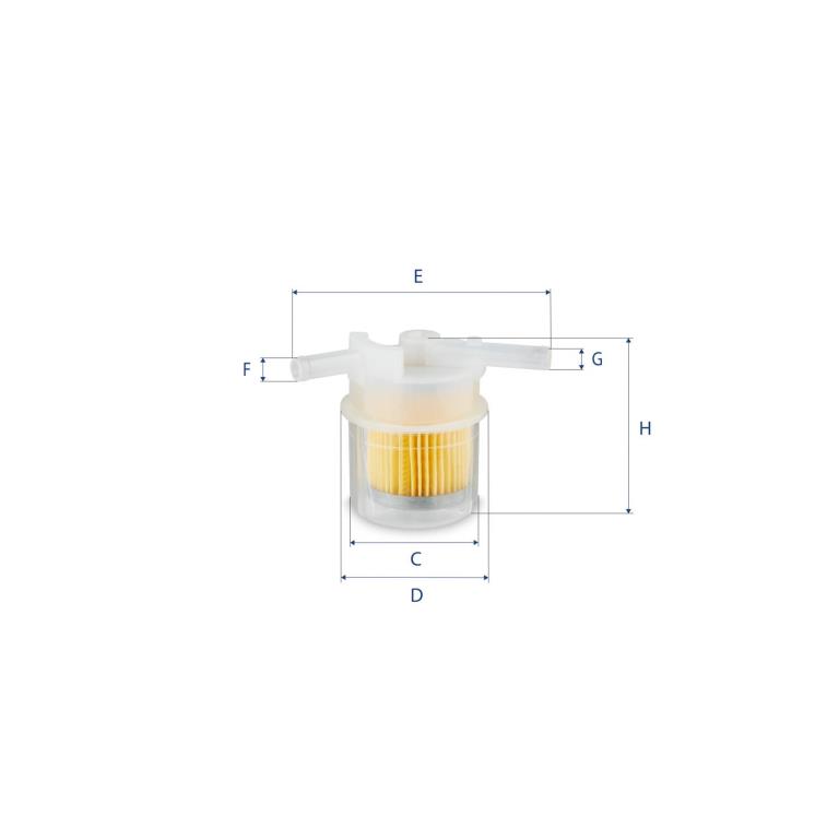 Filtre à carburant (Filtre à gasoil) UFI Filters ref. 31.024.00