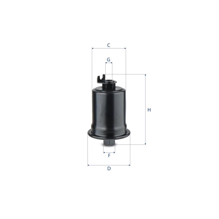 Filtre à carburant (Filtre à gasoil) UFI Filters ref. 31.523.00