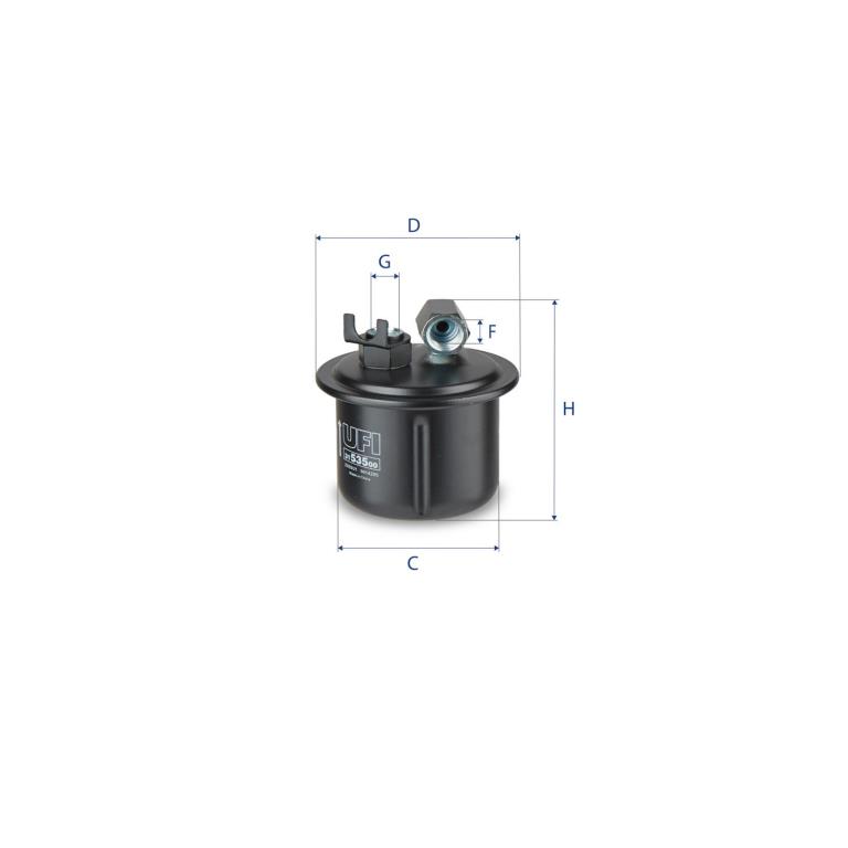 Filtre à carburant (Filtre à gasoil) UFI Filters ref. 31.535.00
